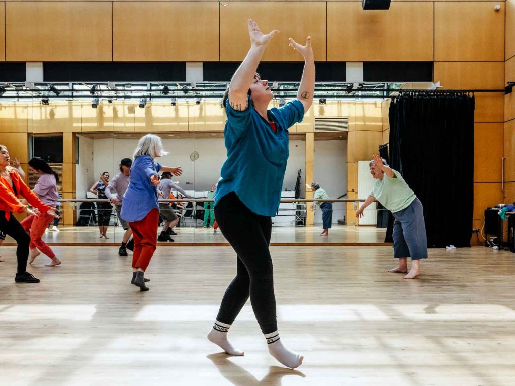 Dancers in a sunny studio